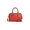 Сумка Coach бочонок (Gold/Crimson)